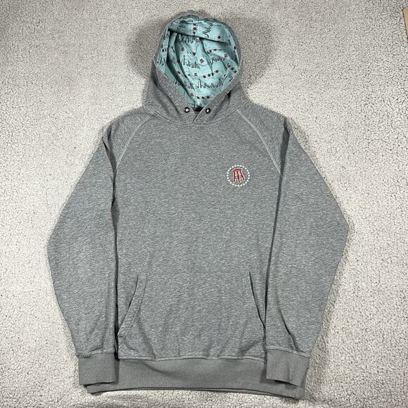 Barstool Sports Hoodie Mens M Gray Sweatshirt Pullover Chicago Embroidered Logo - Picture 6 of 11
